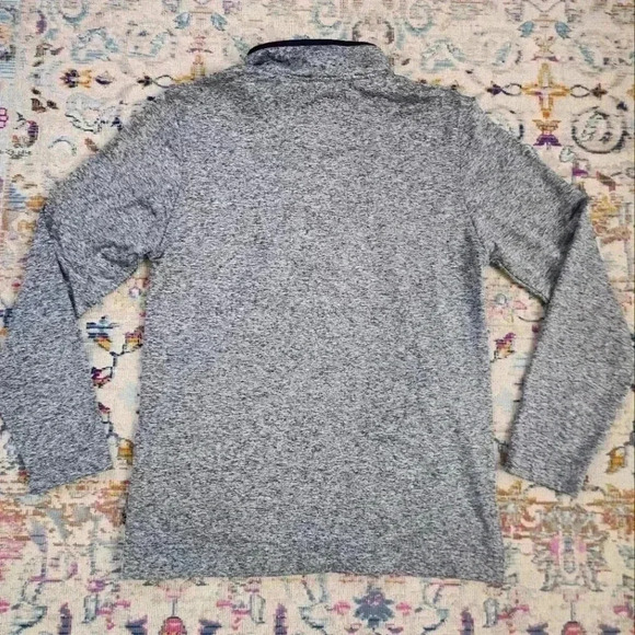 Frontier Supply Co Mens Grey Half Zip Pullover Athletic Shirt Long Sleeve, sz SM - Picture 3 of 12